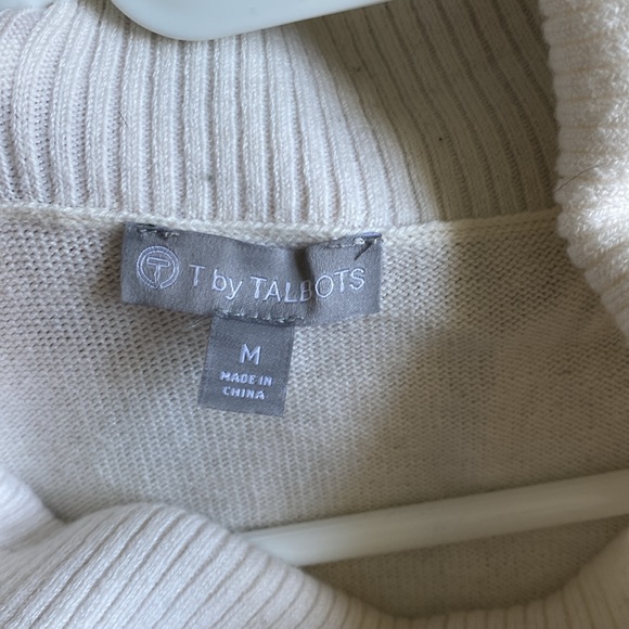 Women’s tea by Talbots cow neck, tunic, color block sweater - Picture 5 of 6